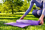 Килимок для йоги та фітнесу Power System PS-4014 PVC Fitness-Yoga Mat Purple (173x61x0.6), фото 6