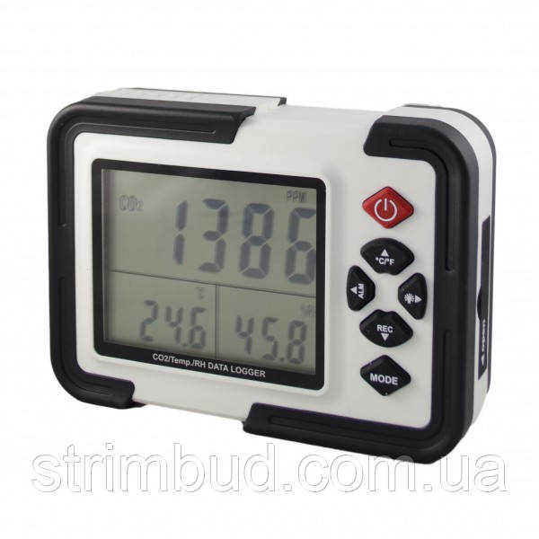 Детектор-сигналізатор CO2-термогігрометр-логгер Xintest HT-2000, фото 1
