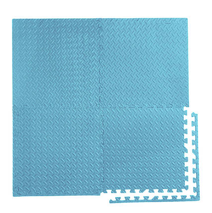 Мат-пазл (ластівчин хвіст) Cornix Mat Puzzle EVA 120 x 120 x 1 см XR-0235 Sky Blue, фото 2