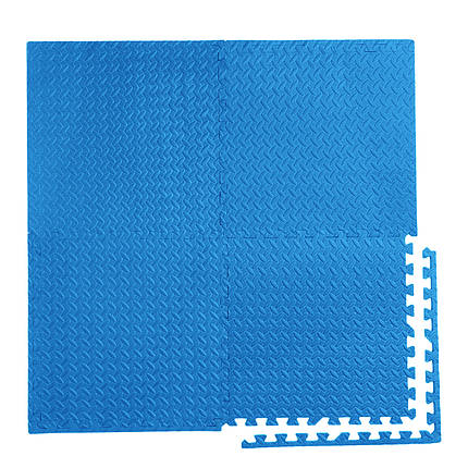 Мат-пазл (ластівчин хвіст) Cornix Mat Puzzle EVA 120 x 120 x 1 см XR-0237 Blue, фото 2