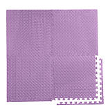 Мат-пазл (ластівчин хвіст) Cornix Mat Puzzle EVA 120 x 120 x 1 cм XR-0232 Purple, фото 8