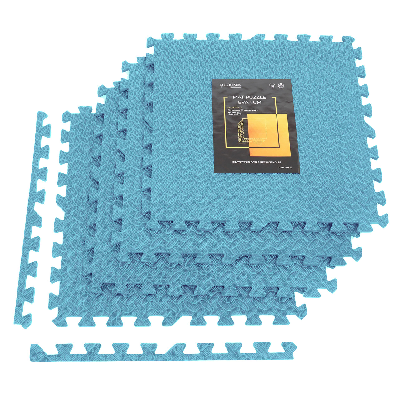 Мат-пазл (ластівчин хвіст) Cornix Mat Puzzle EVA 120 x 120 x 1 cм XR-0235 Sky Blue