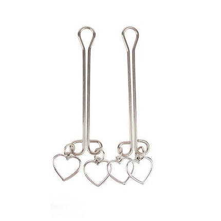 Затискачі на соски CHISA Fetish Fantasy Heart Nipple Clamps, фото 3