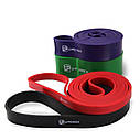 Гумові петлі для тренувань U-POWEX Power Band набір 4 шт.+ якір, + ручки (4,5-57kg), фото 4
