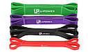 Гумові петлі для тренувань U-POWEX Power Band набір 4 шт.+ якір, + ручки (4,5-57kg), фото 9