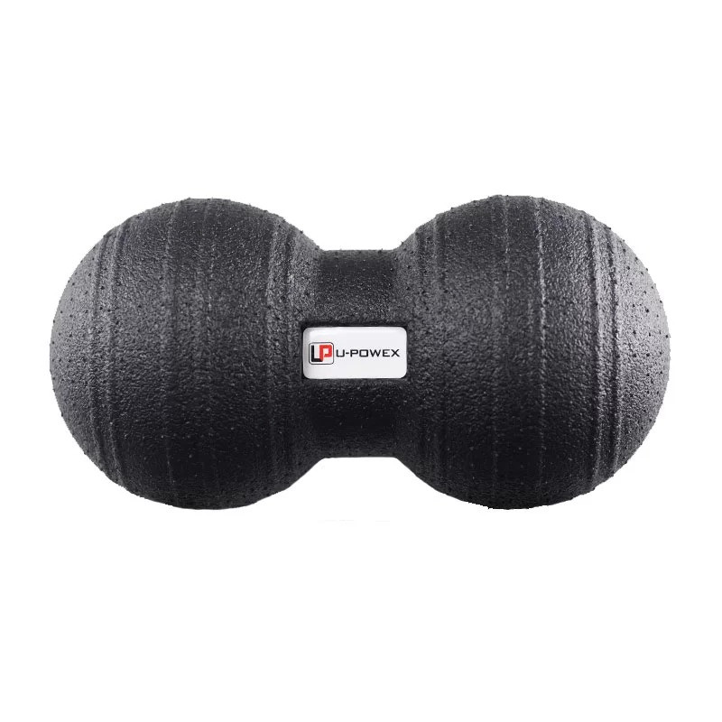 Масажний м'яч подвійний U-POWEX Epp foam peanut ball (d12*24 cm.) Black