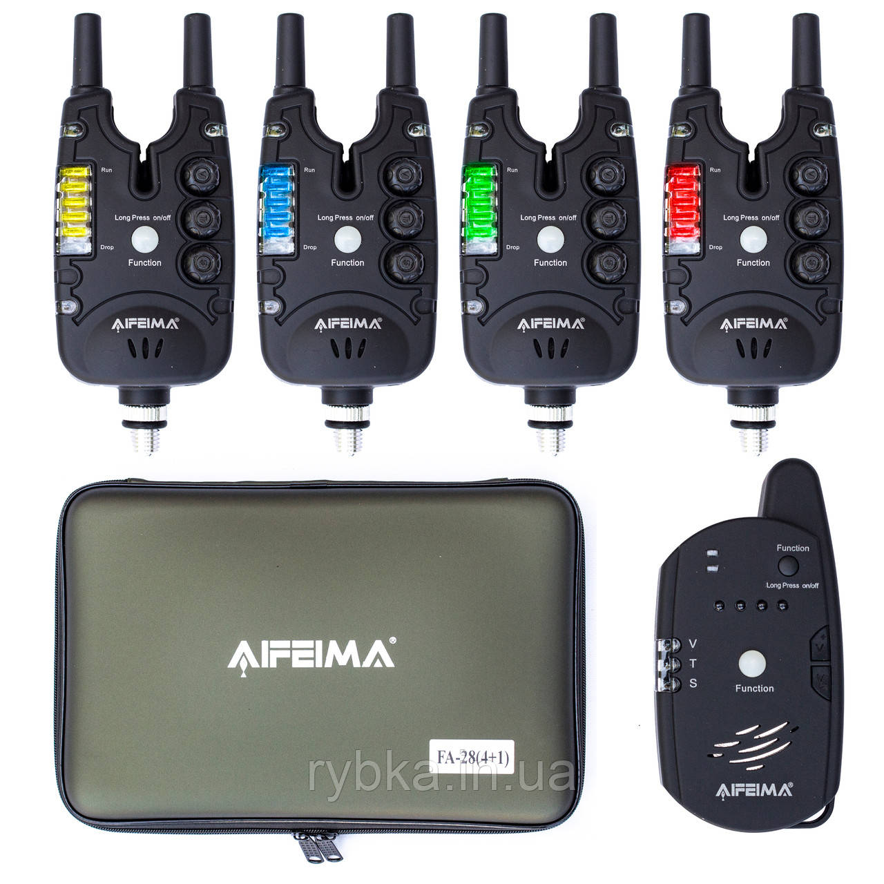 Набір електронних сигналізаторів Feima FA28-4 4+1 з пейджером у чохлі