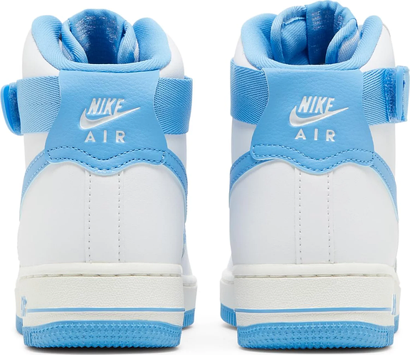 Nike air force 1 high blue and white sale