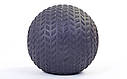 М'яч SlamBall для кросфіту та фітнесу Power System PS-4117 15 кг рифлений, фото 8