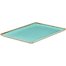 Тарілка прямокутна Porland Seasons, Turquoise, 27X21CM