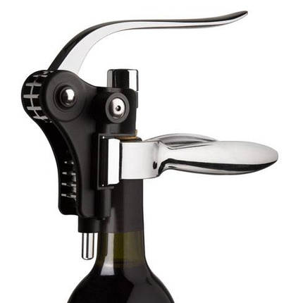 Штопор горизонтальний Vacu Vin Lever Corkscrew Horizontal Black, фото 3
