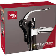 Штопор горизонтальний Vacu Vin Lever Corkscrew Horizontal Black, фото 4