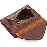 Жіночий невеликий шкіряний гаманець Grande Pelle 503623 коньяк, фото 4