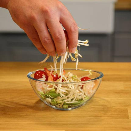 Скляна пароварка з силіконовою кришкою Tomorrow's Kitchen Single Serve Steamer, фото 3