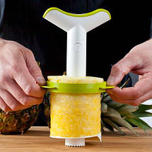 Слайсер для нарізки ананаса Tomorrow's Kitchen Pineapple Slicer & Wedger J-Hook, фото 4