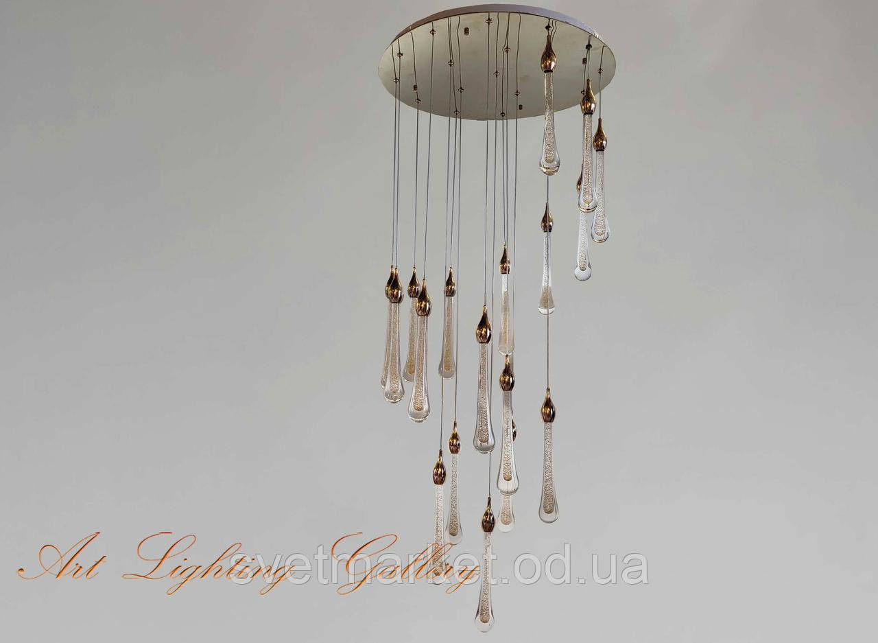 Каскадна світлодіодна люстра YDH126/18 GD, фото 1