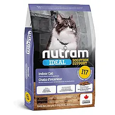 Nutram I17 Ideal SS Холістик, для дорослих котів, які мешкають в приміщенні, з куркою і цілими яйцями
