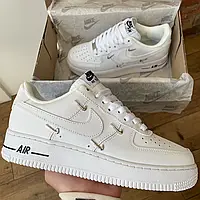 Nike AF1 LX Chrome Swooshees White Black 38