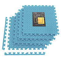 Мат-пазл (ласточкин хвост) Cornix Mat Puzzle EVA 120 x 120 x 1 cм Sky Blue