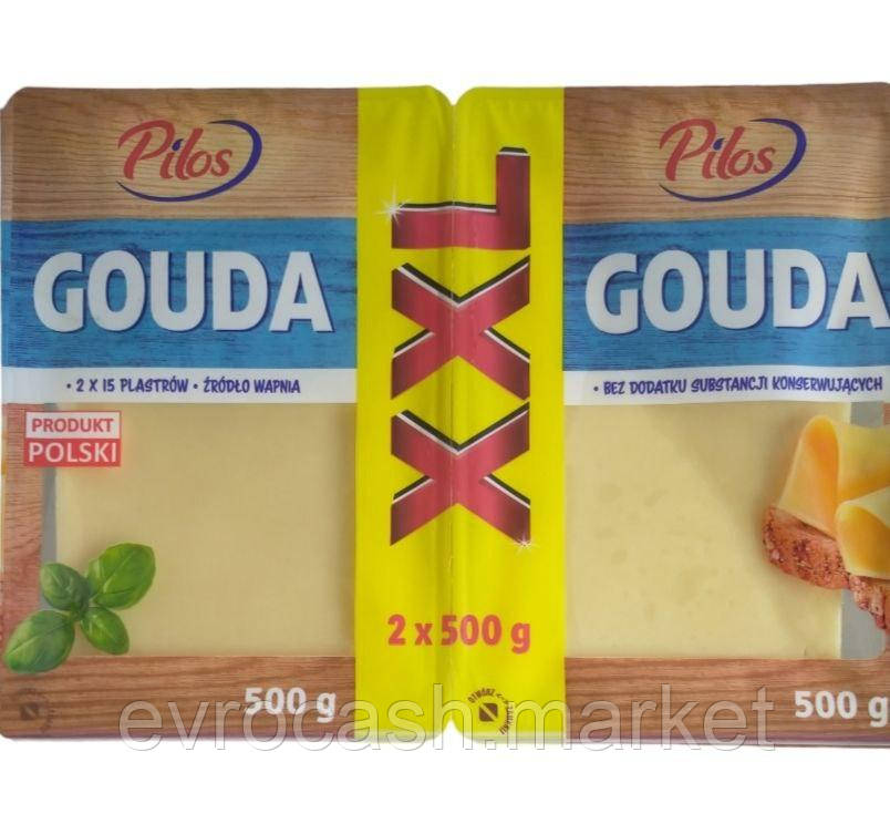 Сир гауда книжка Pilos 2*500 гр, фото 1