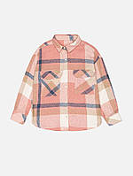 Рубашка с длинным рукавом для девочки цвет розовый ЦБ-00228237