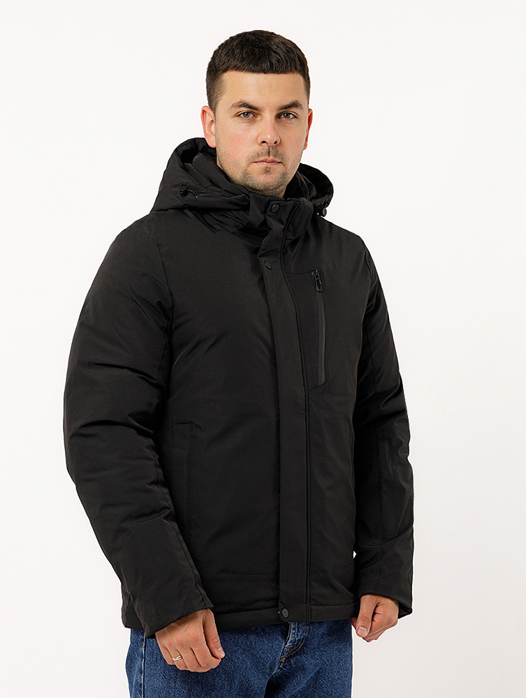 Чоловіча коротка куртка   колір чорний ЦБ-00220368