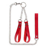 Наручники з повідцем Gentle Hold, Red артикул 4407435