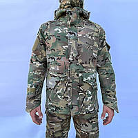 Мужская Демисезонная Куртка Soft Shell на Флисе с прорезиненными замками мультикам размер M