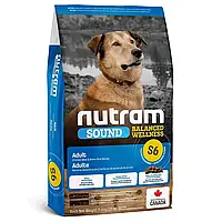 Nutram S6 Sound BW Холістик для дорослих собак з куркою та коричневим рисом