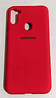 Силиконовый чехол "Original Silicone Case" Samsung A115 / A11 красный