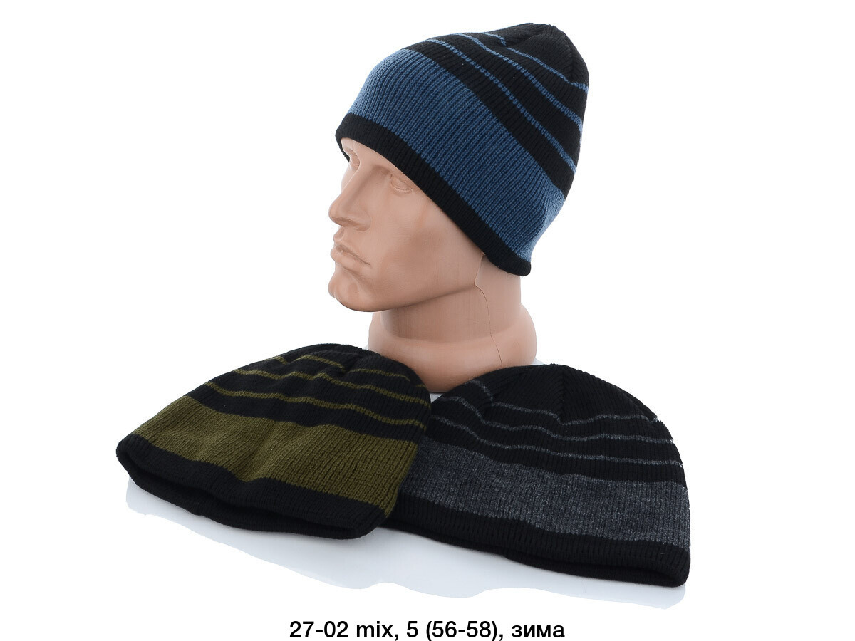 Чоловіча шапка зимова фліс розмір універсальний Мікс (від 5 шт.)