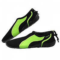 Обувь для пляжа (аквашузы, коралки) SportVida SV-GY0004-R43 размер 43 Black/Green. Акваобувь AllInOne