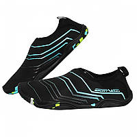 Обувь для пляжа (аквашузы, коралки) SportVida SV-GY0005-R36 размер 36 Black/Blue. Акваобувь AllInOne