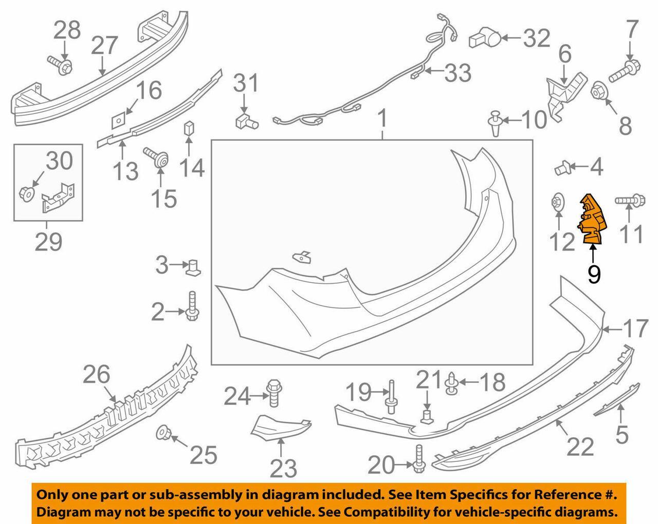 Купить Крепление заднего бампера Ford Fusion 2012-2017/Mondeo 14-17 ...
