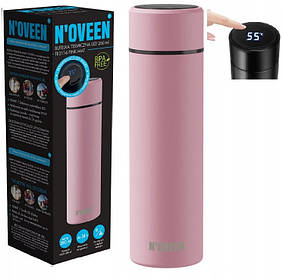 Термобутилка з дисплеєм Smart Noveen Pink Mat TB2116