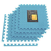 Мат-пазл (ласточкин хвост) Cornix Mat Puzzle EVA 120 x 120 x 1 cм XR-0235 Sky Blue