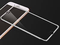 3D Metall защитное стекло для iPhone 7 Plus / iPhone 8 Plus - Silver