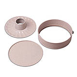 Роз'ємна форма Kamille KM-6023 Бежевий 26см Форма зі змінним дном Форма з антипригарним покриттям, фото 4