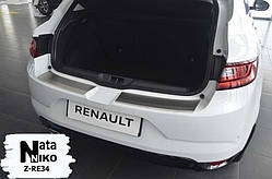 Накладка на бампер с загибом Renault MEGANE IV хетчбэк с 2016 г. (NataNiko)