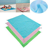 Пляжная подстилка анти-песок Sand Free Mat (200x150) | пляжный коврик | коврик для пикника | коврик для моря!