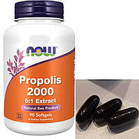 Экстракт пчелиного прополиса NOW Propolis 2000 5:1 extract 90 softgels Vitaminka