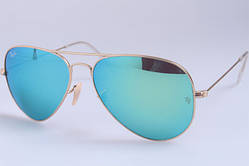Чоловічі сонцезахисні окуляри в стилі RAY BAN aviator large metal 112/19 LUX