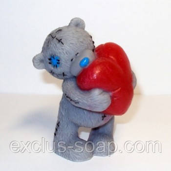 Тедді з серцем 3D, фото 1