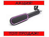 Расческа выпрямитель для волос черная с турмалиновым покрытием Hair Straightener HQT-909! Топ