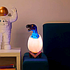 Дитячий світильник SUNROZ 3D Dinosaur Lamp | Лампа-нічник Динозаврик у яйці з пультом ДУ, фото 4