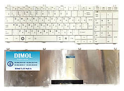 Оригінальна клавіатура для Toshiba Satellite C650, C655, C660, C670, L650, L655 series, white, ru