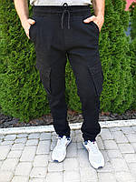 Джинси чоловічі з боковими кишенями-карго, Colomer, чорного кольору.
