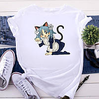 Женская футболка с Аниме "Кошечка"