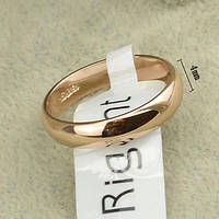 Обручальное классическое кольцо позолота на свадьбу женское и мужское, Парные обручальные кольца золото, 17