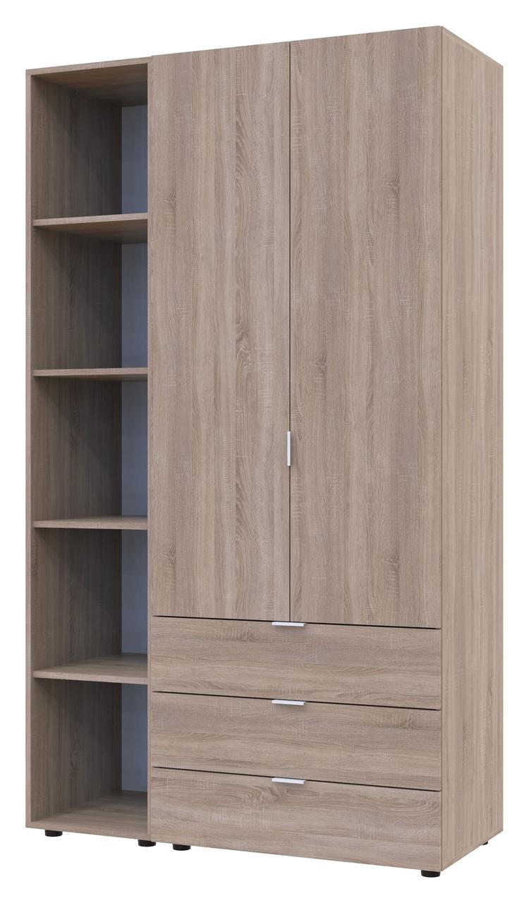 Комплект шаф "Гелар + Етажерка" 116х50х203 см. 2 ДСП, Дуб сонома, фото 1